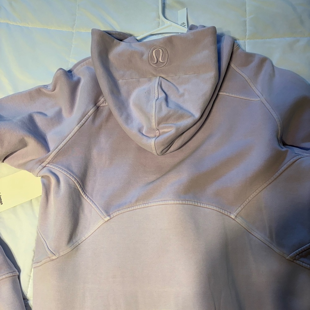 Lululemon Scuba Half Zip Hoodie Cropped Lilac Ether - Picture 4 of 9